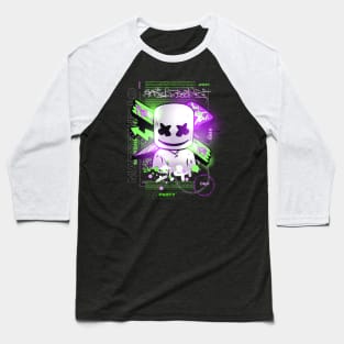 Marshmello | Neon EDM party Baseball T-Shirt